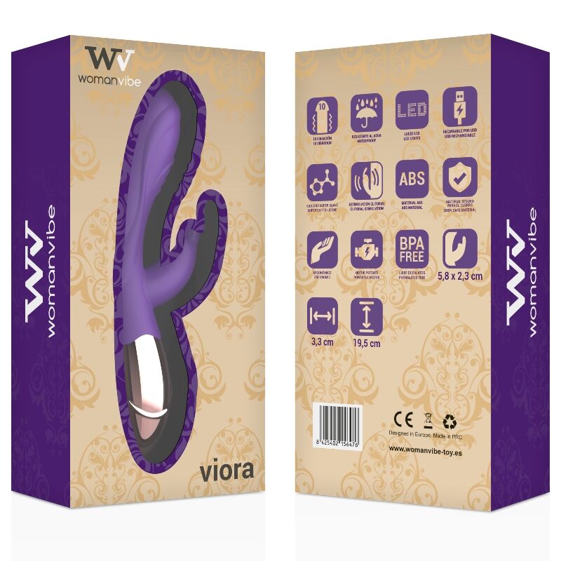 Viora Wiederaufladbarer Silikonvibrator für Damen