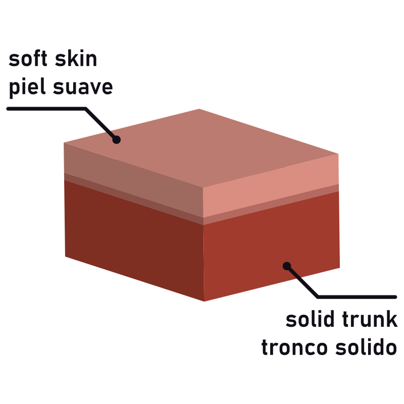 Geschirr + Panzer mit doppelter Dichte 17 cm -o- 4,46 cm