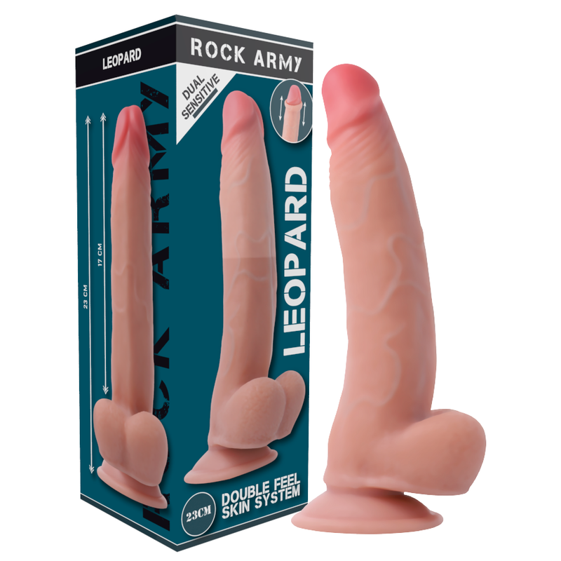 ROCKARMY - Leoparden-Geschirr mit doppelter Dichte, 23 cm -O- 4,77 cm