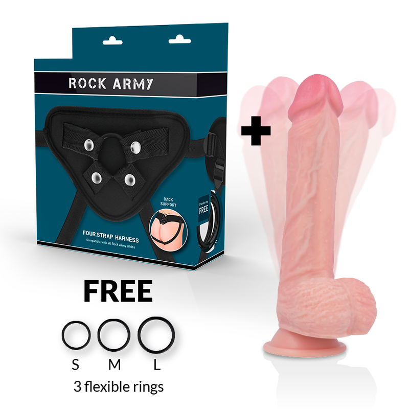 ROCKARMY - GURT + HAWK ROTATOR UND VIBRATOR 22 CM -O- 4,6 CM