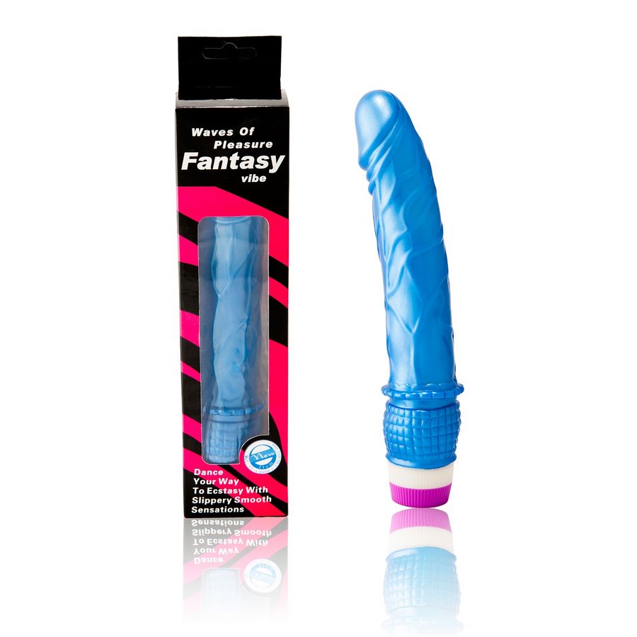 Waves of Pleasure Vibrator 23 cm Blau