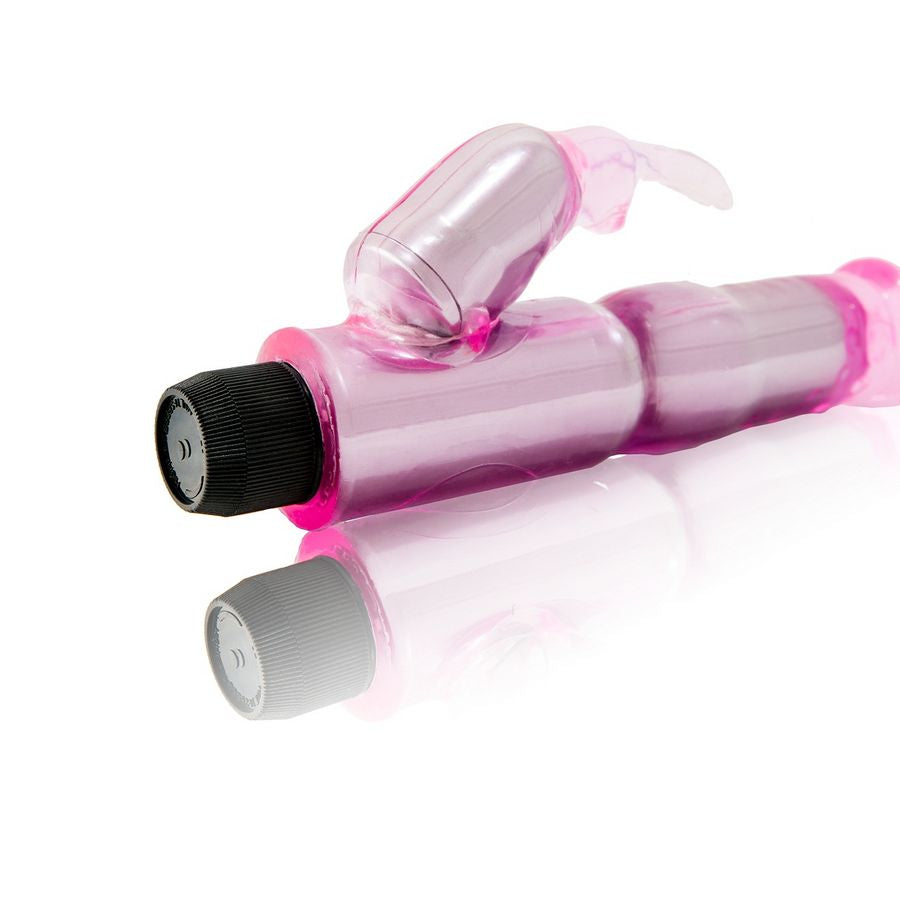 Vibrator mit verstellbarem rosa Stimulator