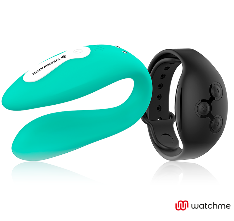 WEARWATCH - DUAL-TECHNOLOGIE-VIBRATOR WATCHME AQUAMARINE / JET