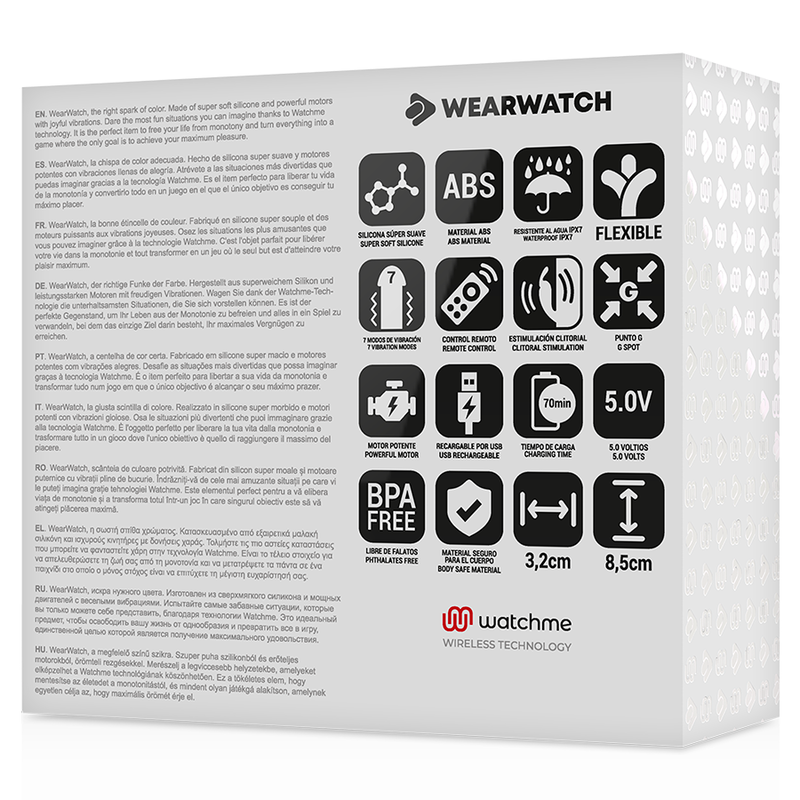 WEARWATCH - WATCHME DUAL TECHNOLOGY VIBRATOR FUCHSIA / MEERWASSER