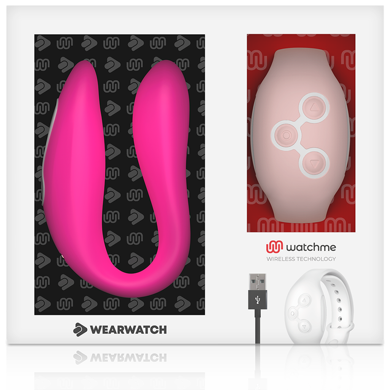 Watchme Dual-Technologie-Vibrator Fuchsie/Pink
