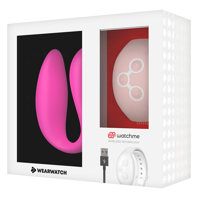 Watchme Dual-Technologie-Vibrator Fuchsie/Pink