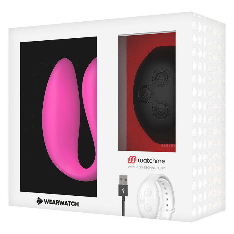 WEARWATCH - WATCHME FUCHSIA/AZABACHE DOPPELTECHNOLOGIE-VIBRATOR