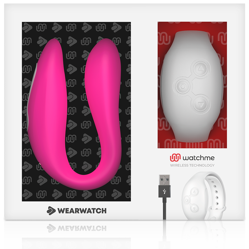 WEARWATCH - WATCHME Dual-Technologie-Vibrator Fuchsia/Schnee