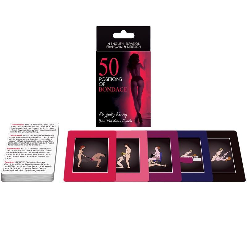 Jeu de Cartes Coquin 50 Positions Bondage Primé Xbiz - Kheper Games