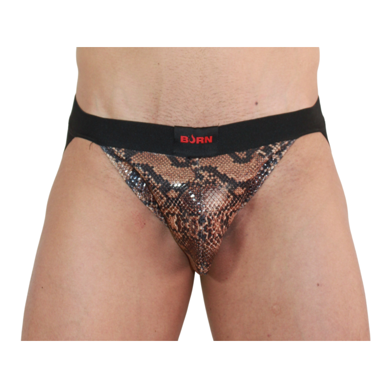 Jockstrap Brillant Échancré Effet Wet Look - Burn