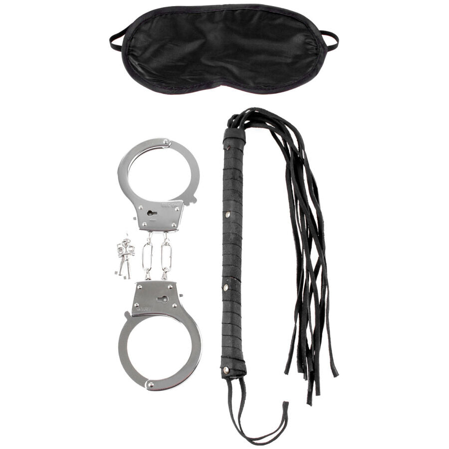 Kit BDSM Lovers Fantasy Fouet Menottes Masque Satin - Fetish Fantasy