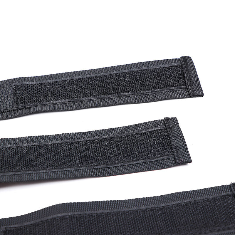 Kit BDSM Menottes et Collier Nylon Réglable Velcro Taille Unique - Ohmama