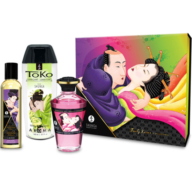 Kit Collection Baisers Fruités Huiles & Lubrifiant 3 Produits - Shunga