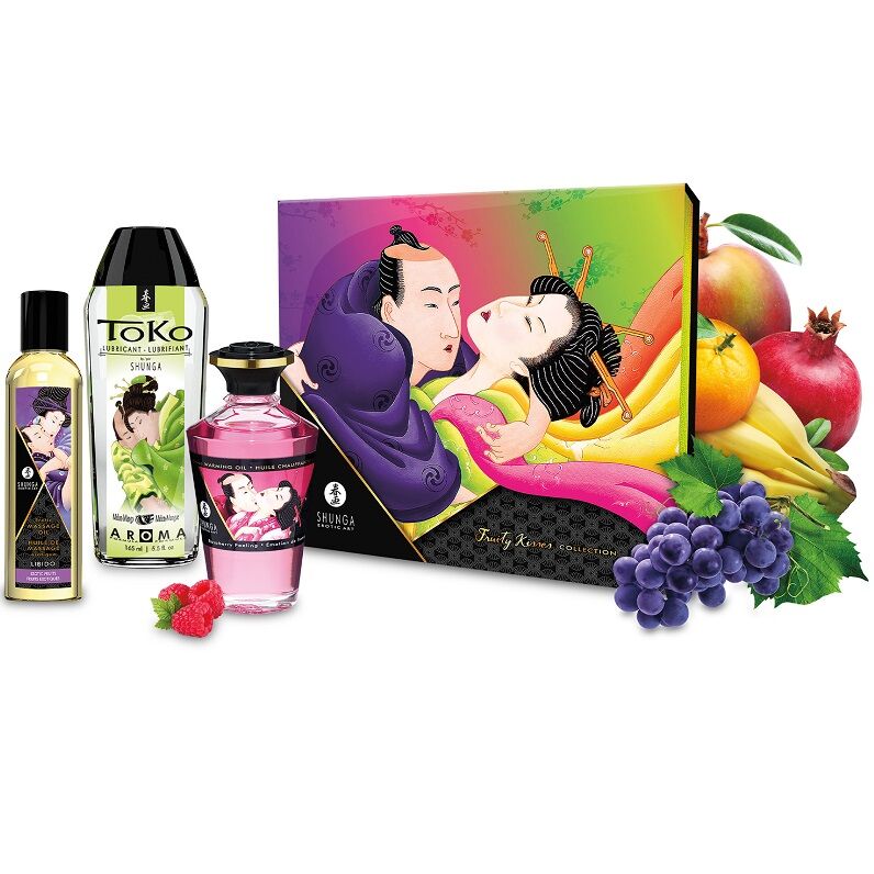 Kit Collection Baisers Fruités Huiles & Lubrifiant 3 Produits - Shunga