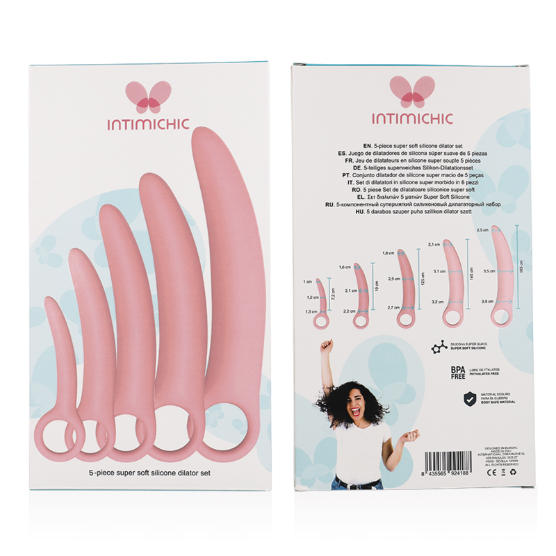 Kit Dilatateurs Vaginaux Progressifs 5 Tailles Boucle Doigts - Intimichic