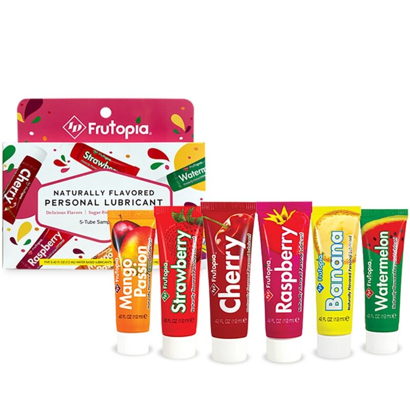 Lubrifiant Aromatisé Frutopia Assortiment 5 Saveurs Base Eau 12 ml - Id Lubricants