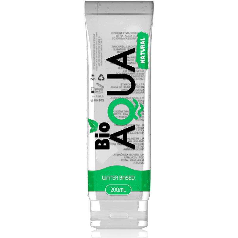 Lubrifiant Bioaqua Base Eau - 100% Naturel Compatible Sextoys et Latex