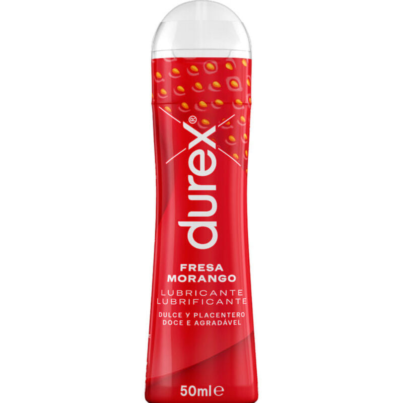 Lubrifiant Comestible Play Fraise Sans Sucre 50 ml - Durex