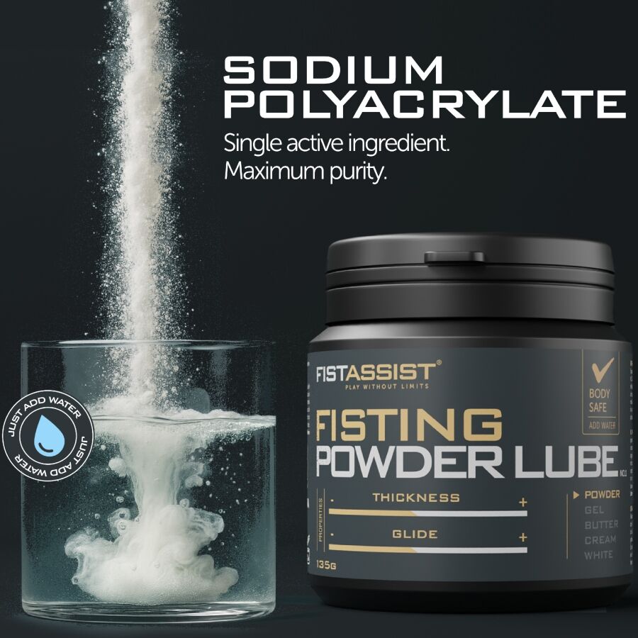 Lubrifiant en Poudre Fist Assist Texture Personnalisable 135 g - Cobeco