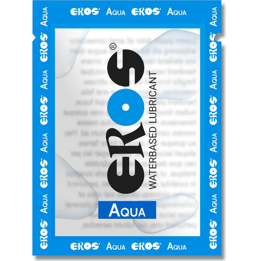 Lubrifiant Eros Aqua à Base d'Eau Effet Fraîcheur 4 ml - Eros