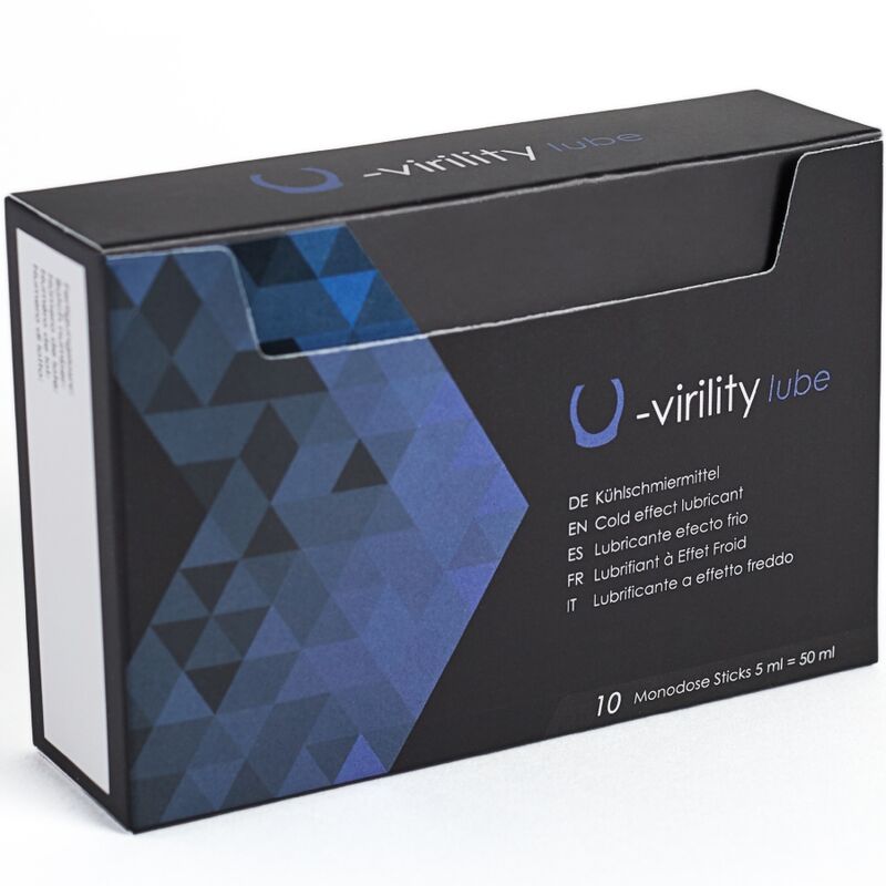 Lubrifiant Intime Effet Froid U-Virility Base Eau 10 Sachets Unidoses - 500Cosmetics