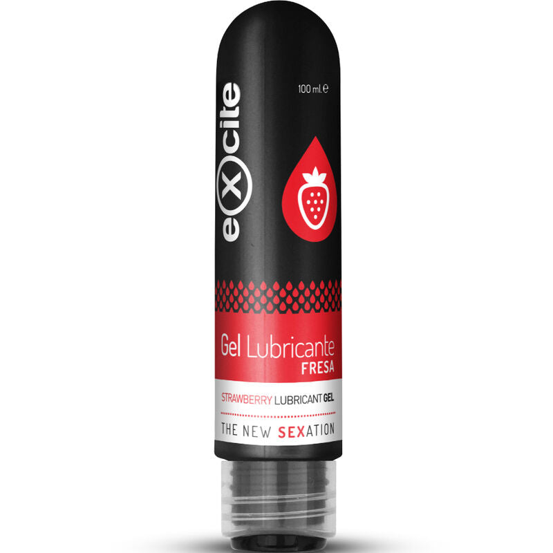 Lubrifiant Intime Saveur Fraise Base Eau 100 ml - Excite