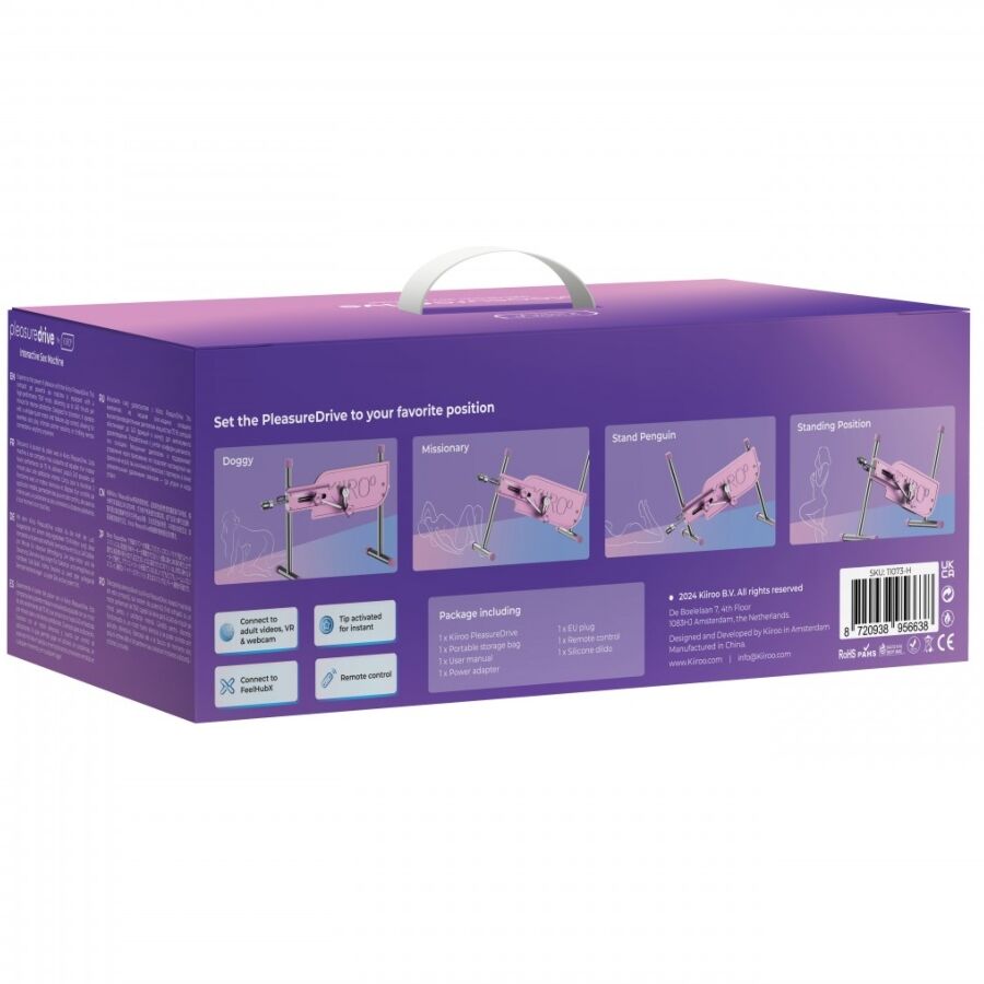 Machine Sexuelle Interactive PleasureDrive Connectée 240 Mvts/Min - Kiiroo