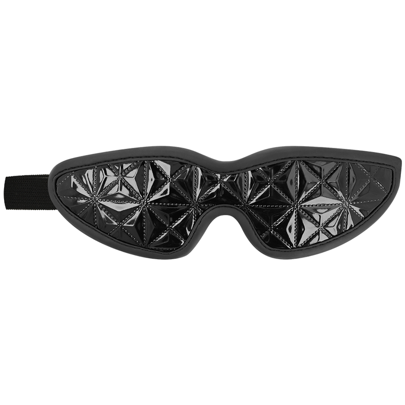 Masque Bandeau Yeux BDSM Black Edition Néoprène Réglable - Begme