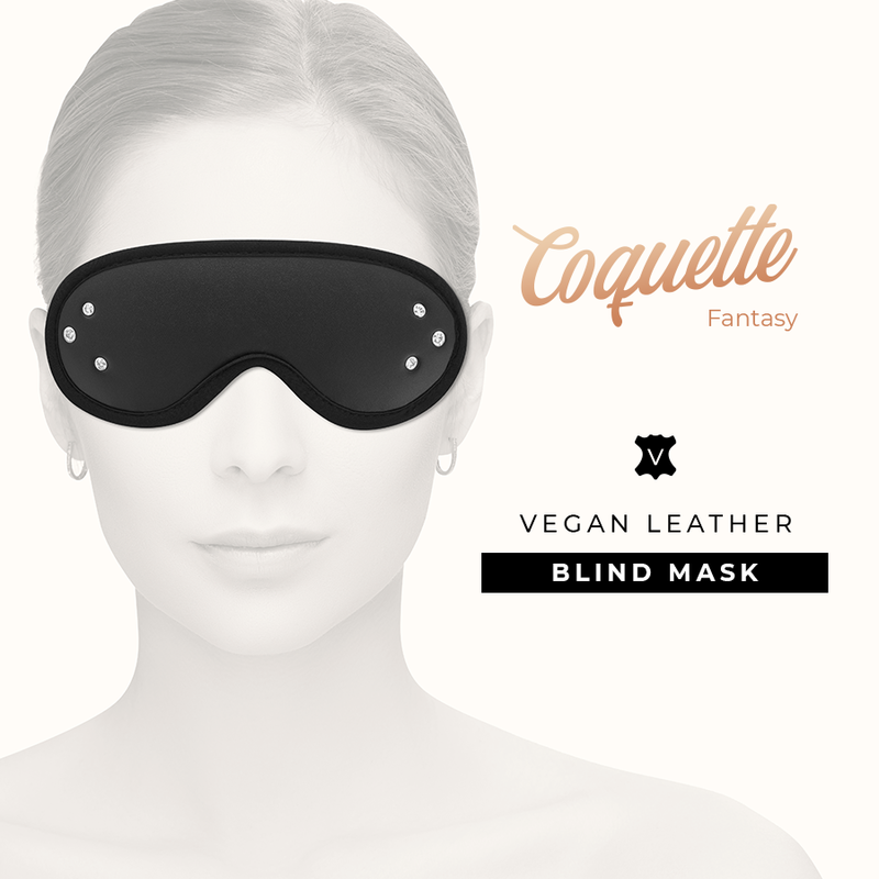 Masque BDSM Chic Desire Fantasy Cuir Végan Doublure Néoprène - Coquette