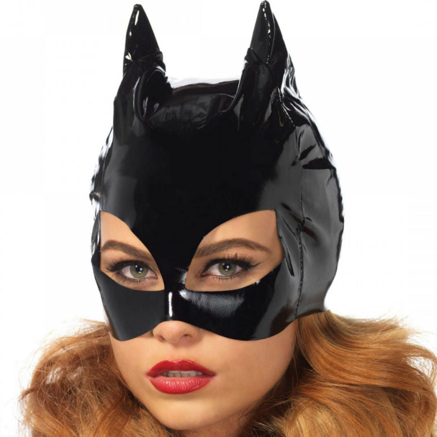 Masque Catwoman Vinyle Accessoire Jeux de Rôle - Leg Avenue