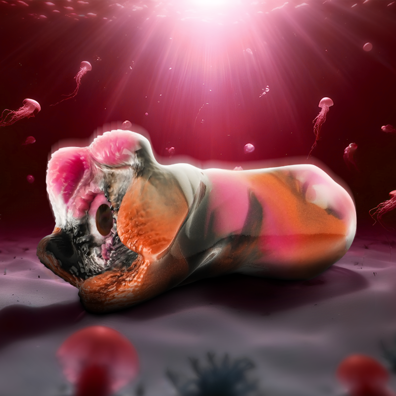 Masturbateur Bouche Telemus Cyclops Silicone Texturé 200 mm - Epic Cybersilicock