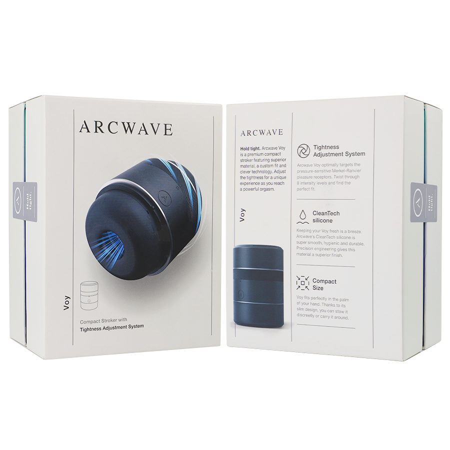 Masturbateur Compact Voy Réglage Étanchéité 8 Niveaux - Arcwave