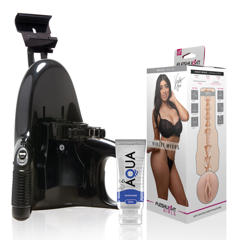 Masturbateur Fleshlight Violet Myers Waifu Kit Lancement + Lubrifiant Aqua 50 ml - Fleshlight