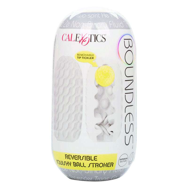 Masturbateur Réversible Boundless Squishy - Balle Amovible Silicone - CalExotics