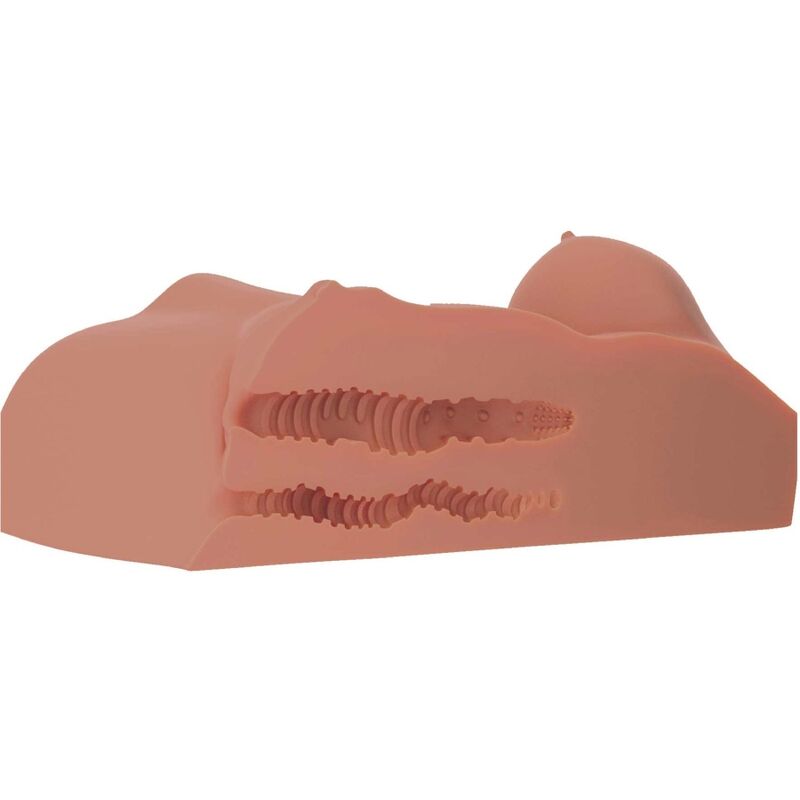 Masturbateur Torse Réaliste Candy Double Entrée Seins DD - PDX Plus