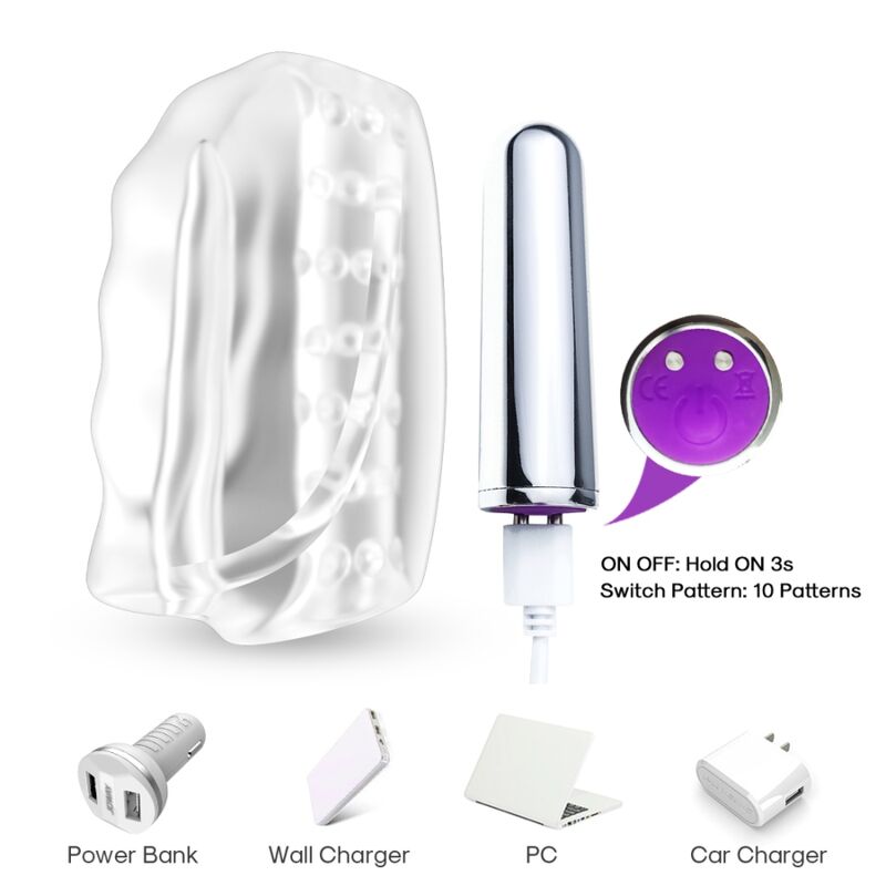 Masturbateur Vibrant Master - Rechargeable USB - Armony