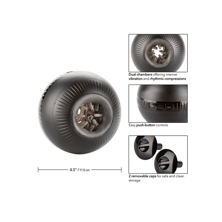 Masturbateur Vibrant Optimum Power Masturball 10 Modes Compression - CalExotics