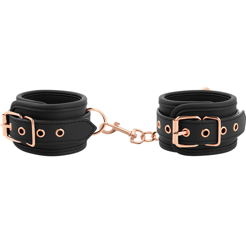 Menottes BDSM Chevilles Cuir Vegan Néoprène Réglables Sans Nickel - Coquette