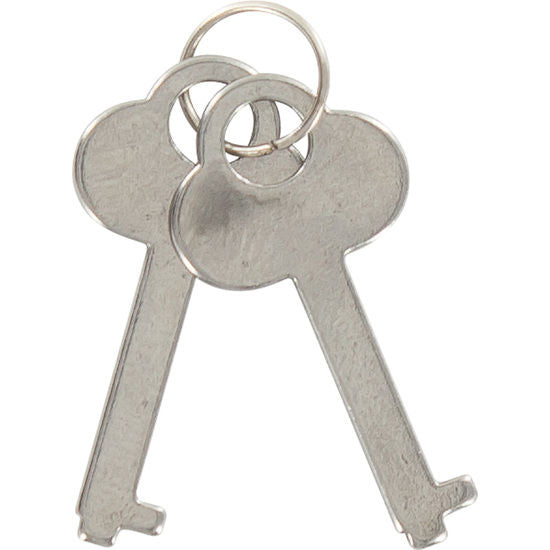 Menottes BDSM Métal Acier Chromé avec 2 Clés et Loquet de Sécurité - Toyjoy
