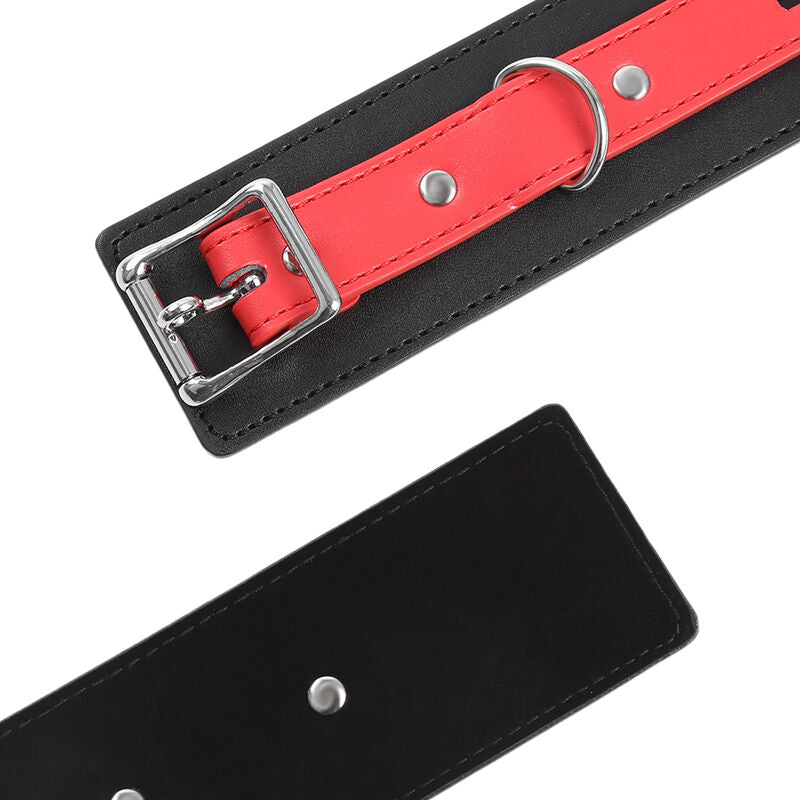 Menottes de Poignet BDSM Boucle de Verrouillage Ajustables Simili Cuir - Ohmama