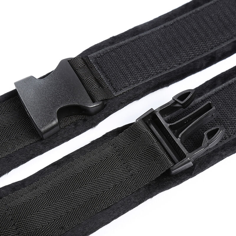 Menottes de Poignet BDSM Nylon Velours Fermeture Velcro Taille Unique - Ohmama