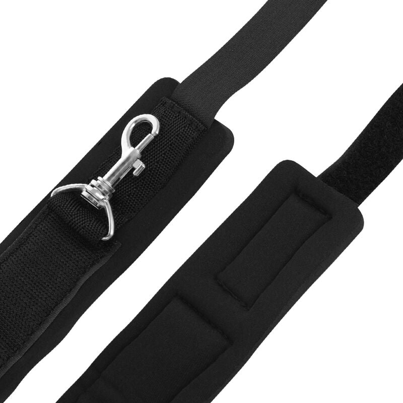Menottes de Porte BDSM Bondage Néoprène Sangles Réglables - Darkness
