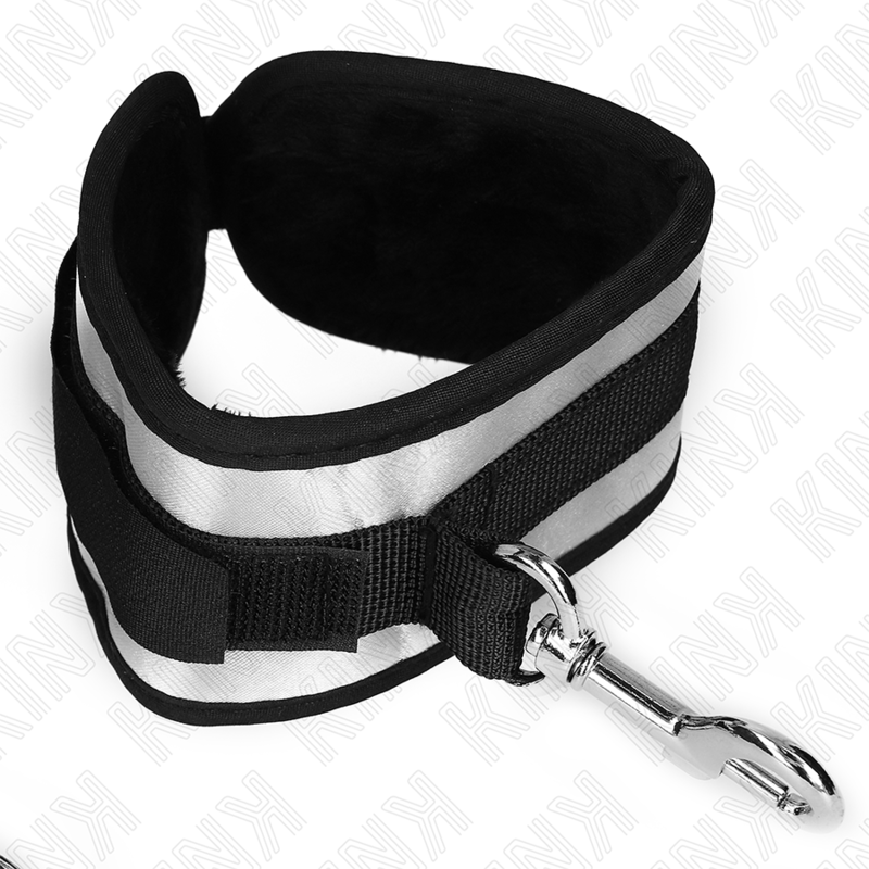 Menottes Poignets BDSM Néoprène Gris Confort 23 x 5 cm - Kink