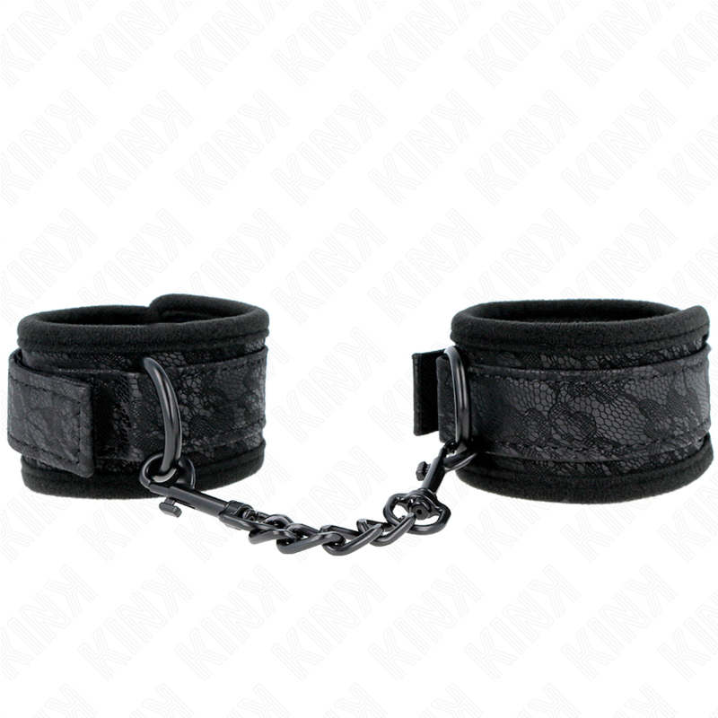 Menottes Poignets Dentelle Foncée Réglables 19-26 cm - Kink