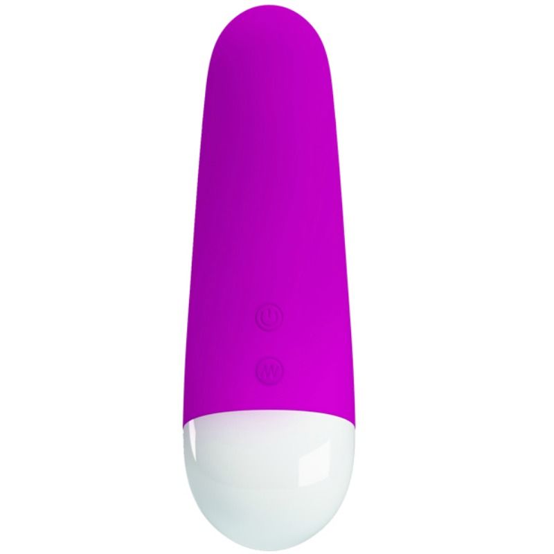 Mini Vibromasseur Luther 30 Modes Rechargeable USB Silicone - Pretty Love