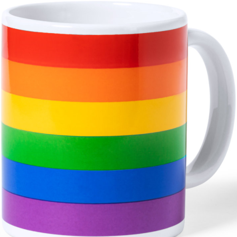 Mug Drapeau LGBT Coffret Kraft Individuel - Pride