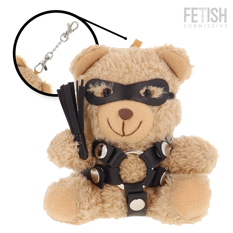 Ours en Peluche BDSM Ted Harnais Masque et Fouet - Fetish Submissive
