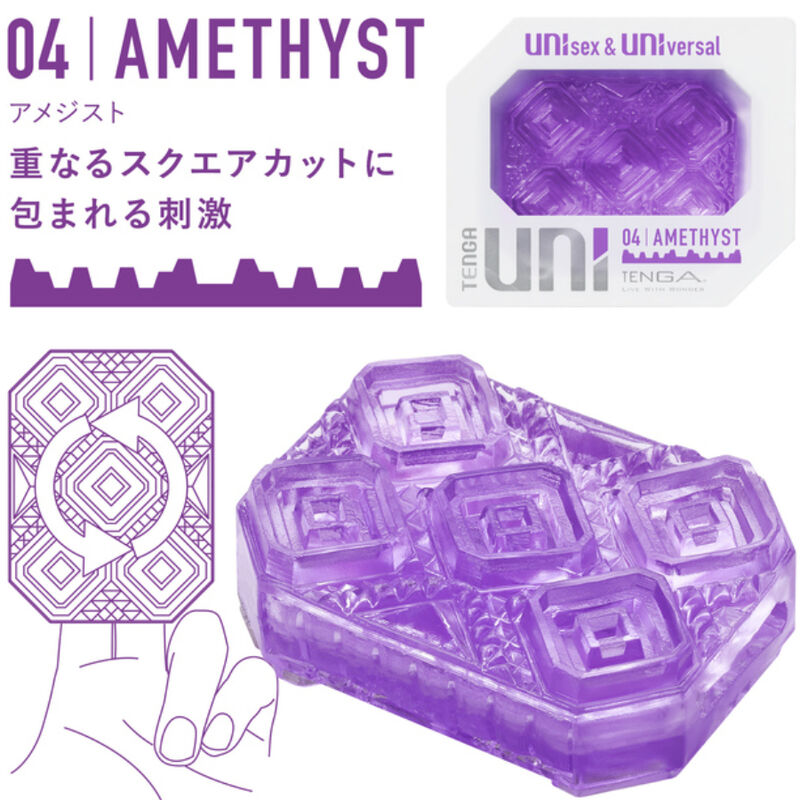 Pack 4 Masturbateurs Uni Variety Stimulations Variées Réutilisables - Tenga