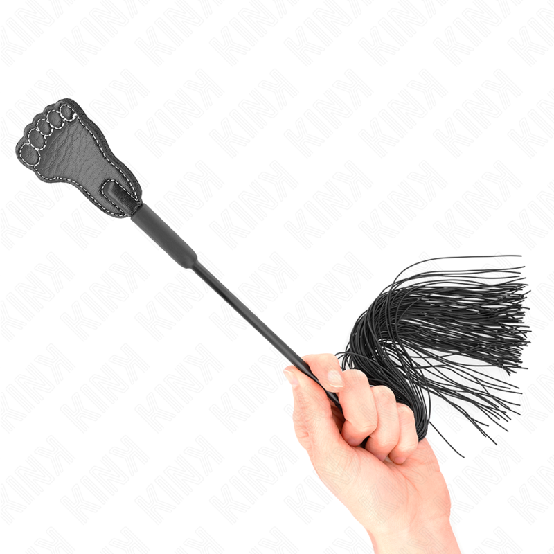 Paddle BDSM Forme Pied avec Fouet à Gland 31 cm - Kink
