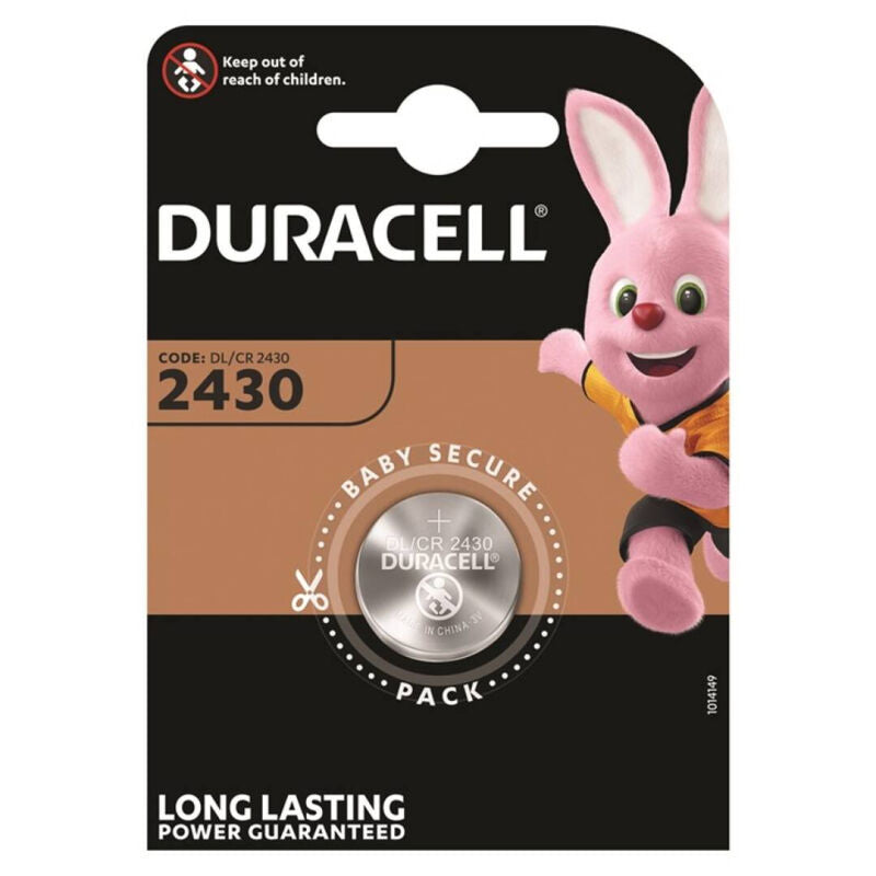 Pile Bouton Lithium CR2430 3V Longue Durée 1 Unité - Duracell